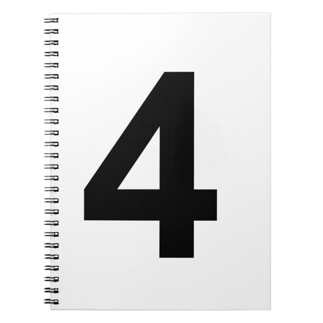4 - number four notebook (Front)