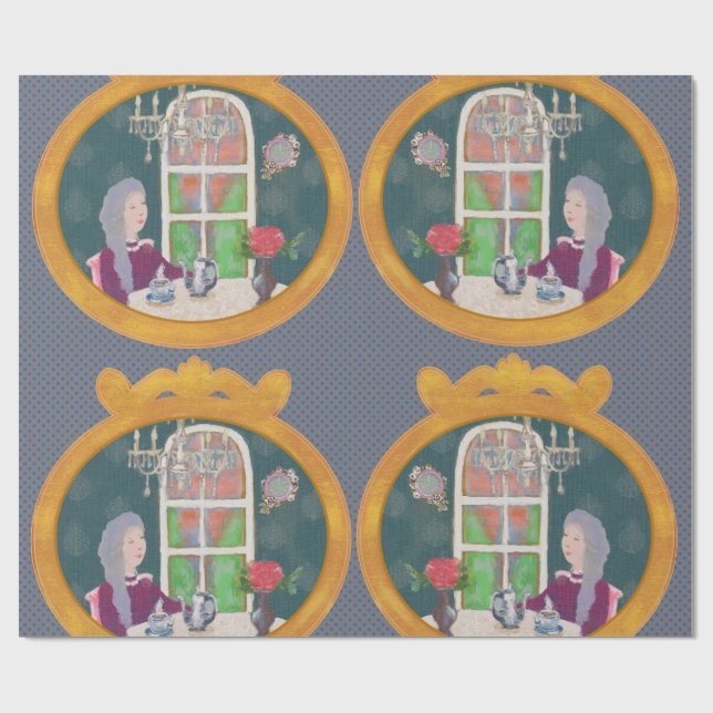 4 O’Clock in LALATOWN Wrapping Paper 1 (Flat)