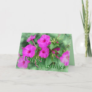 4 O'clocks in hot pink-customise any occasion Card