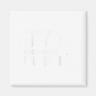 4 Out Of 5 Dentists Recommend Hockey Funny Ice Hoc Magnet