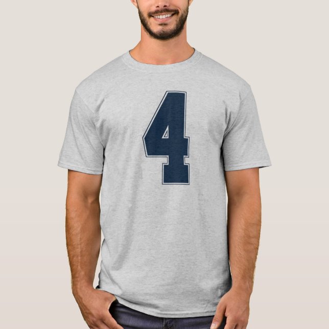 4 Outline Dallas (Blue) T-Shirt (Front)