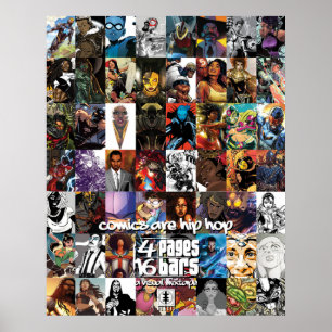 4 Pages 16 Bars: "Comics Are Hip Hop" Poster