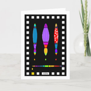 4 Paintbrushes greeting card
