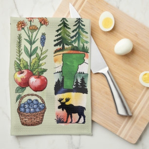 4-Panel Vermont Outdoors Tea Towel
