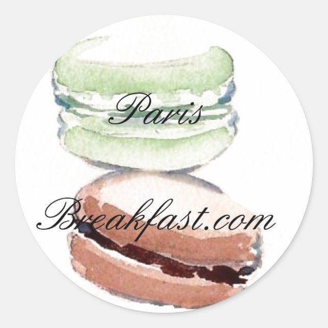 4 Paris Macarons sticker (Front)