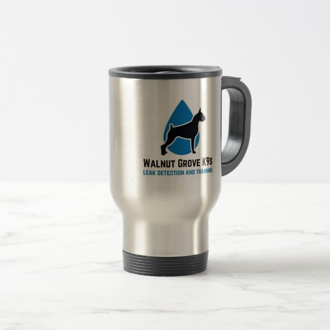 4 Paws Adrift & Walnut Grove K9s Travel Mug (Front Right)