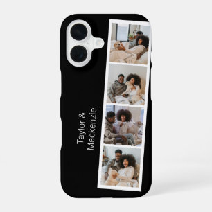 4 Photo Booth Modern Personalised iPhone 16 Case