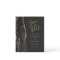 4-Photo Budget Black Gold Agate Dark Save the Date