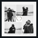 4 Photo Collage Anniversary Photo Enlargement<br><div class="desc">Create Your Own, Grey and White, Wedding Anniversary Photo Collage. Whether you are celebrating your first or fiftieth wedding anniversary, the Wedding Anniversary Photo Collage is the perfect way to commemorate your special day and the love you share. Add Your Photos, Add Your Names, Add Your Wedding Date and Make...</div>