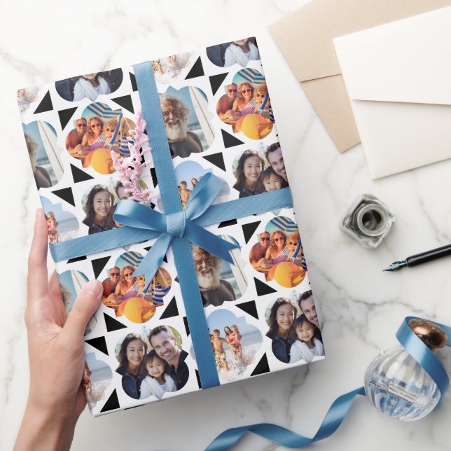 4 Photo Collage Birthday  Wrapping Paper (Gifting)