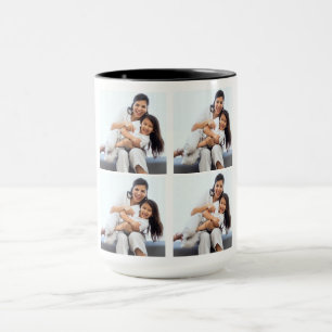 4 Photo Collage Custom Mug