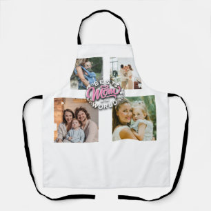 4 Photo Collage Family Memory Mother's Day Apron