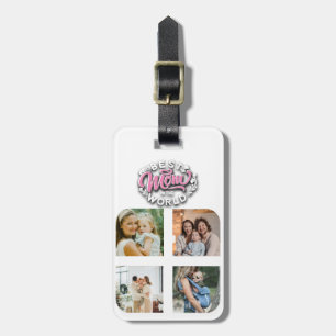 4 Photo Collage Family Memory Mother's Day Luggage Tag