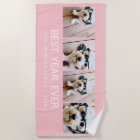 4 Photo Collage Minimalist - Best Year Ever blush