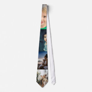 4 Photo Collage Personalized Tie