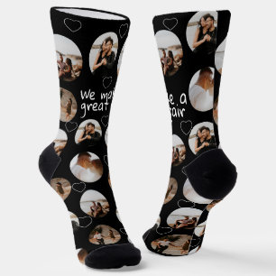 4 Photo Collage We Make A Great Pair Socks