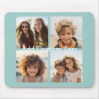 4 Photo Collage - you can change background blue