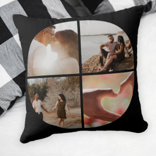 4 Photo Custom Collage Personalised Cushion