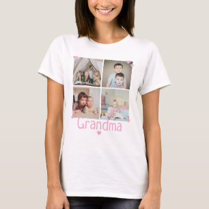 4 Photo Custom Collage Personalised T-Shirt