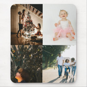 4 Photo Custom Personalised Collage Mouse Mat