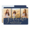 4 Photo Graduation Collage Script Navy Blue & Gold