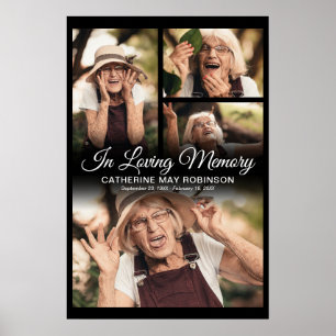 4 Photo In Loving Memory Poster