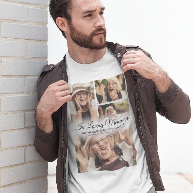 4 Photo In Loving Memory T-Shirt (Creator Uploaded)