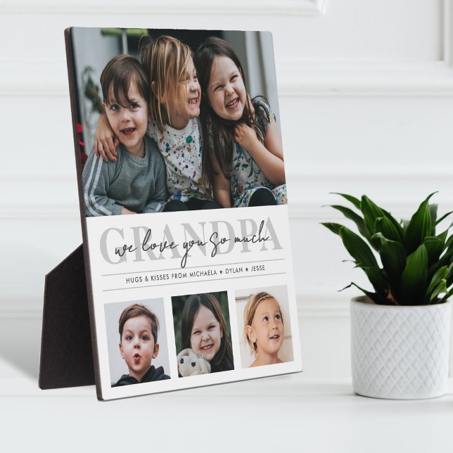 4-Photo Love You So Much Grandpa/Other Tabletop Plaque (Creator Uploaded)
