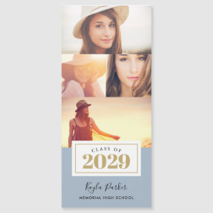 4 Photo Magnetic Graduation Announcement Cards