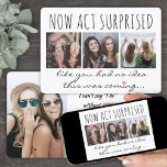 4 Photo Maid of Honour or Bridesmaid Proposal Funn Invitation<br><div class="desc">A thoughtful way to ask your friend to share your special day is to give her a stylish customised photo collage gift she can save as a keepsake. This chic modern proposal invitation card is an elegant way to say "will you be my maid of honour / bridesmaid?" All pictures...</div>