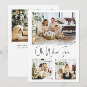 4 Photo Oh What Fun Christmas template