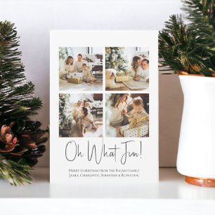 4 Photo oh What Fun Christmas template