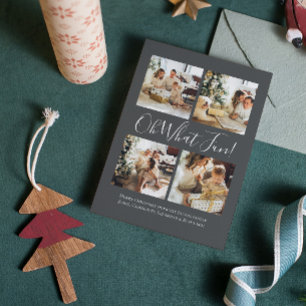 4 Photo oh What Fun Nordic Christmas Holiday Card