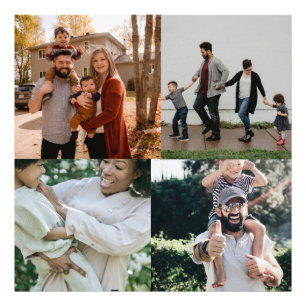  4 Photo Personalised Custom Collage
