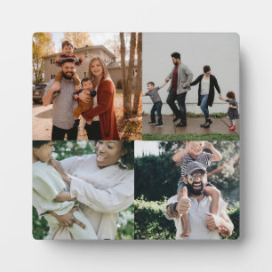  4 Photo Personalised Custom Collage Plaque