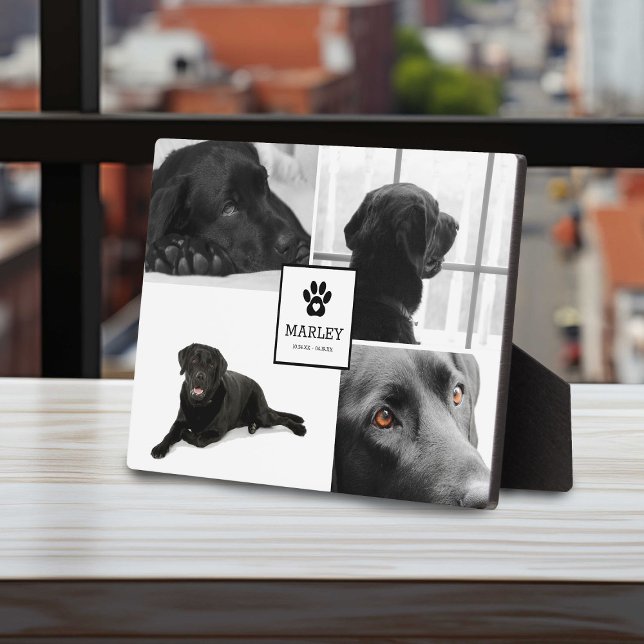 4 Photo Pet Memorial | Remembrance Keepsake Plaque (Creator Uploaded)