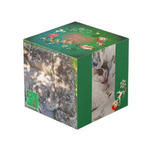 4 Photos Christmas Photo Cube