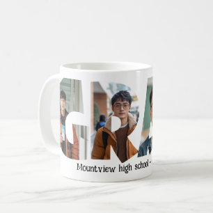 4 photos collage GRAD custom Photos Coffee Mug