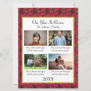 4 Photos Family Year In Review Personalise Holiday
