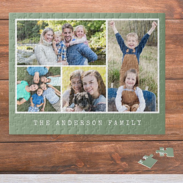 4 Photos Gallery Collage Family Personalized Jigsaw Puzzle (Creator Uploaded)