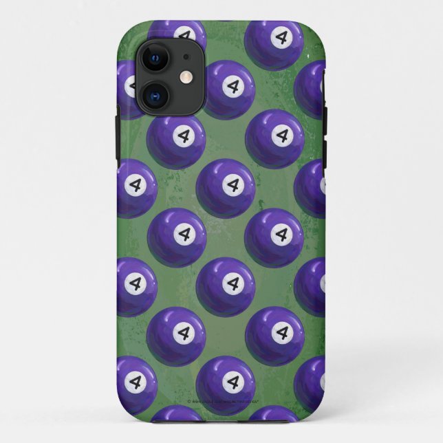4 Pool Ball Pattern Case-Mate iPhone Case (Back)