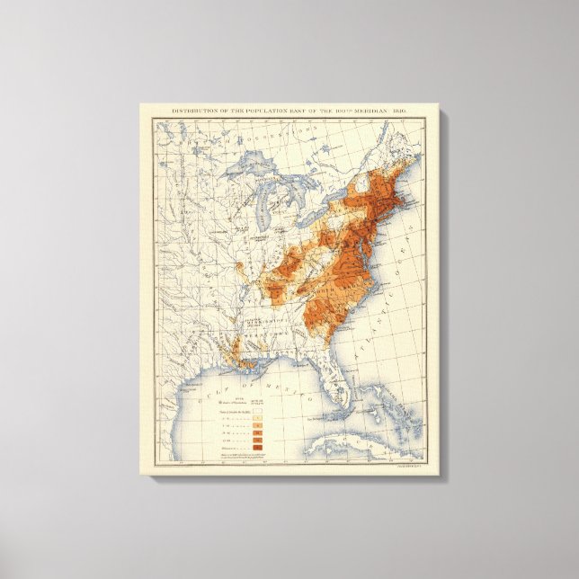 4 Population 1810 Canvas Print (Front)