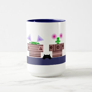 4 Pots and a Cat Mug