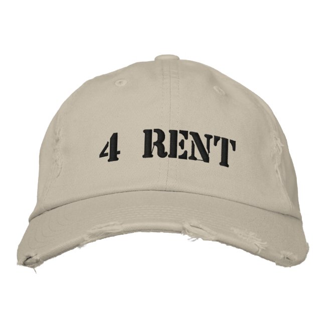 4 rent embroidered hat (Front)