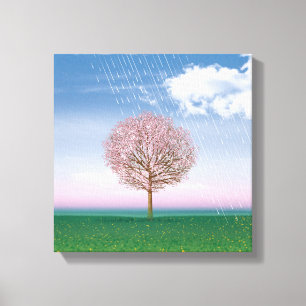 4 Seasons 4 panels SPRING art canvas print