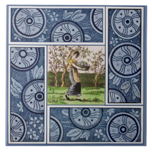 4 Seasons Autumn by Kate Greenaway for Boote Repro Tile