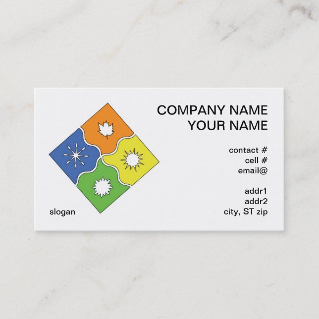 4 seasons business card (Front)