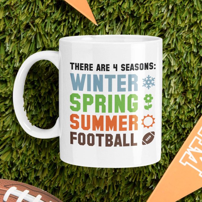 4 Seasons Football Coffee Mug (4 Seasons Football Coffee Mug)