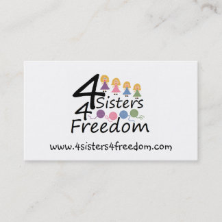 4 Sisters 4 Freedom Business Card