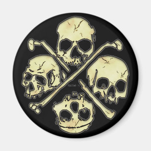 4 Skulls Magnets
